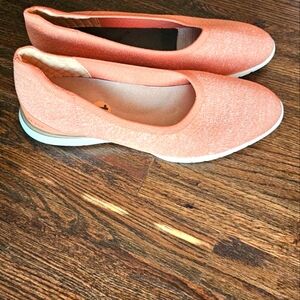 A pair of shoes orange size 11 casual